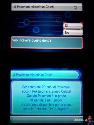Pokemon Celebi dono segreto