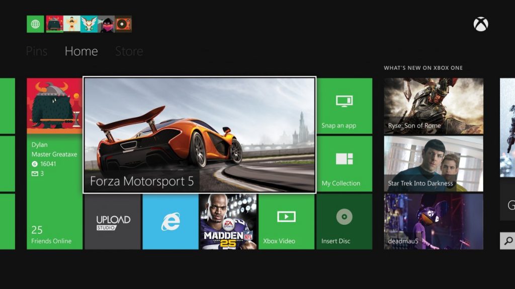 esplora file xbox one
