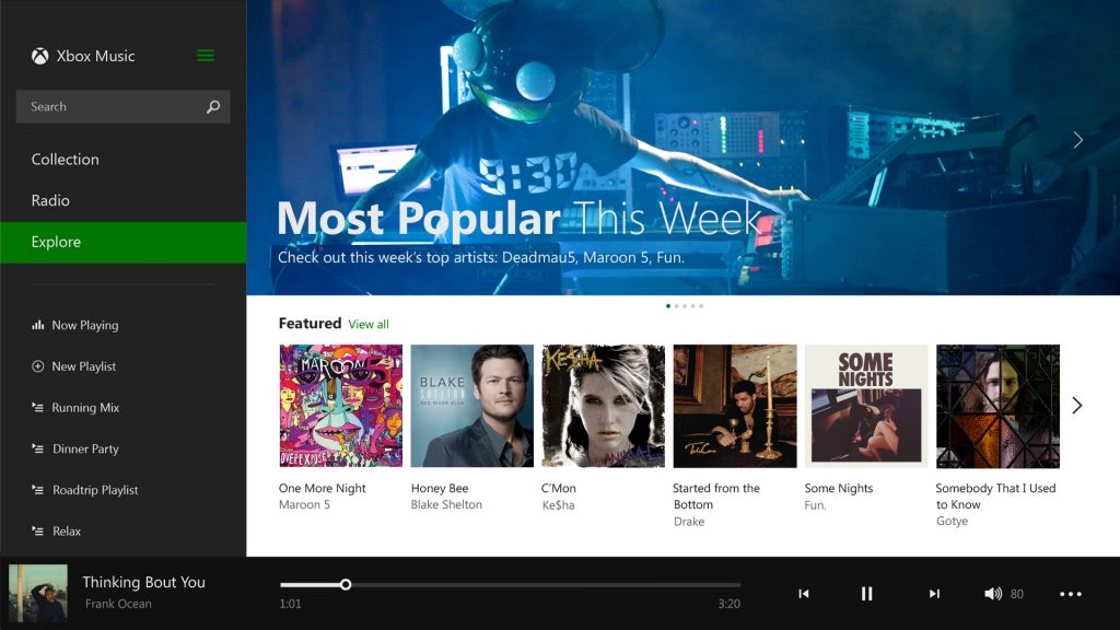 musica xbox one
