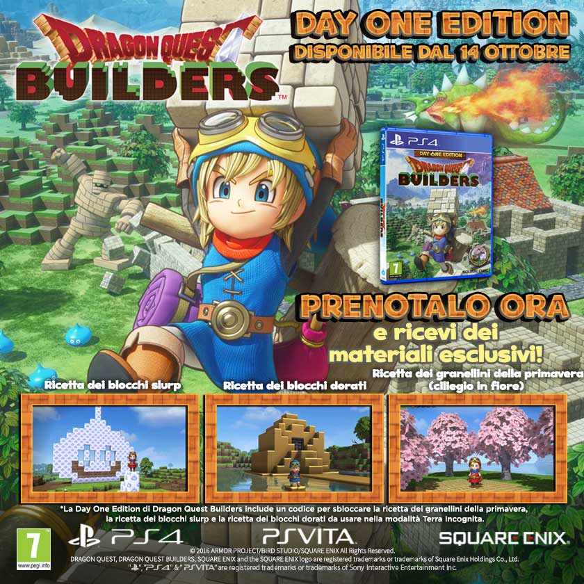 Data di uscita di Dragon Quest Builders