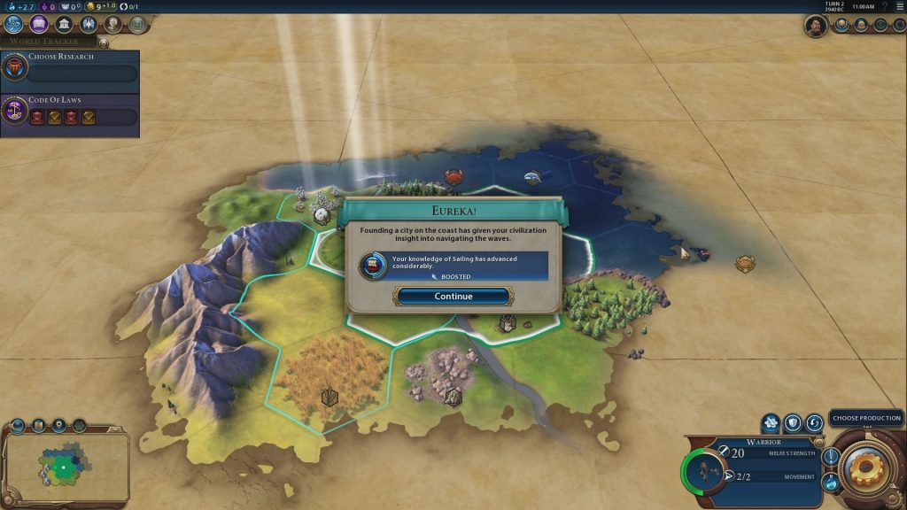 Civilization VI Active-Progression-Eureka