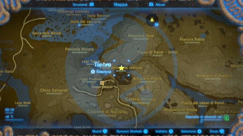 Zelda Breath of the Wild Fata radiosa Cotera mappa Nintendo Wii U Switch Gamempire