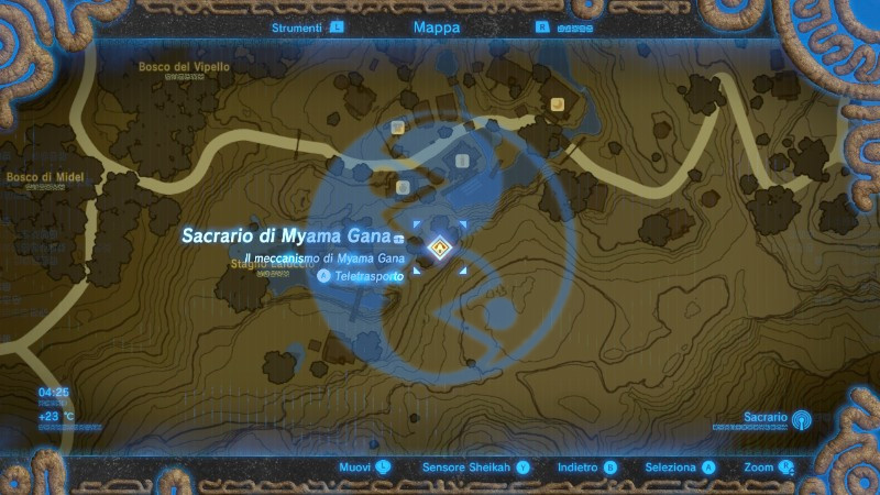 Zelda Breath of the Wild Sacrario Myama Gana mappa 02 Gamempire