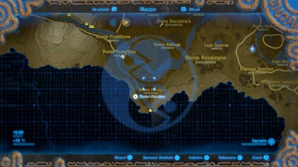 Zelda Breath of the Wild Tesoro Lambda mappa Gamempire