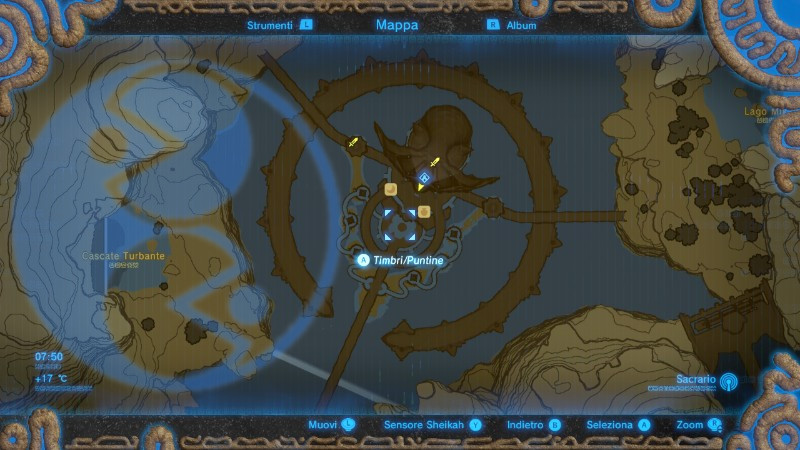 Zelda Breath of the Wild armi Zora mappa Nintendo Wii U Switch Gamempire
