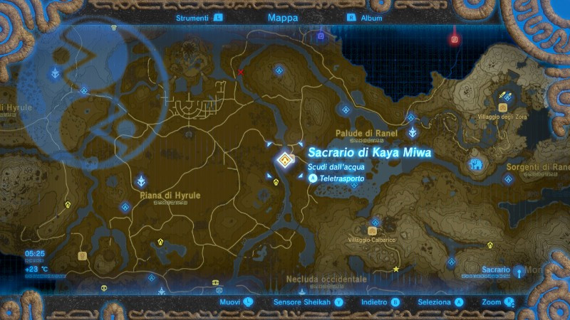 Zelda Breath of the Wild sacrario Kaya Miwa mappa Nintendo Wii U Switch Gamempire
