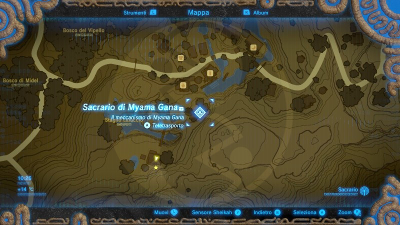 Zelda Breath of the Wild la casa dei sogni mappa Finterra Cerada Nintendo Wii U Switch Gamempire