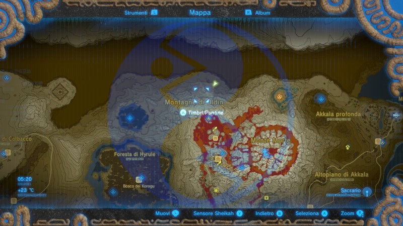Zelda Breath of the Wild minisfida I Fossili di balena gigante Oldin 02 mappa Nintendo Wii U Switch Gamempire