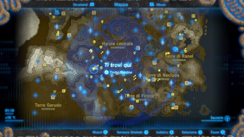 Zelda Breath of the Wild sacrario Ruyo Tau mappa Nintendo Wii U Switch Gamempire