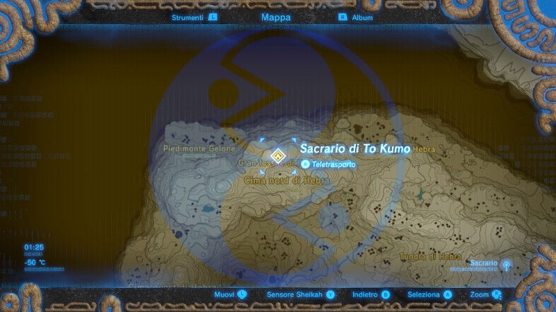 Zelda Breath of the Wild sacrario To Kumo mappa 02 Nintendo Wii U Switch Gamempire