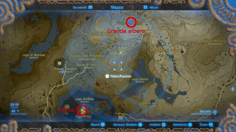 Zelda Breath of the Wild sfida sacrario il Grande Albero Borgo Rito Nintendo Wii U Switch Gamempire